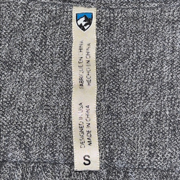 KUHL Kamila Gray Flannel Button Up Shirt Women’s Size Small - Picture 10 of 13